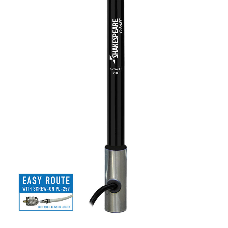 Load image into Gallery viewer, Shakespeare Galaxy 5226XT 8 Black VHF Antenna  6dB Gain 5226XT
