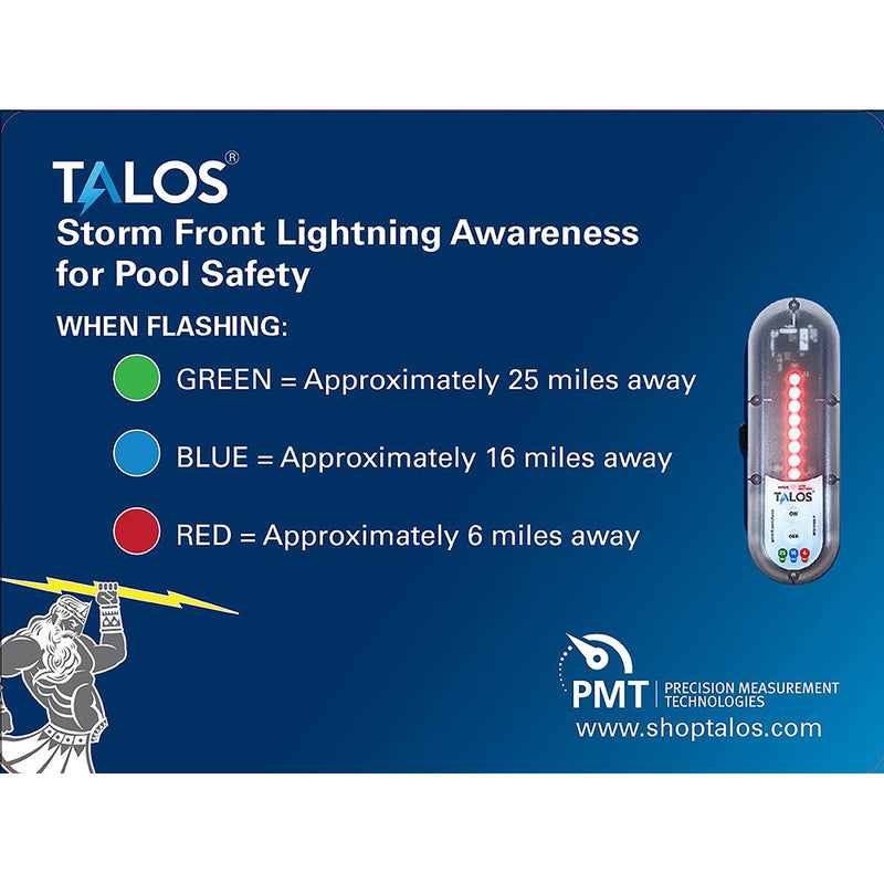 Load image into Gallery viewer, TALOS Standard Lightning Detector w18x24 Safety Information Sign SFD1824PMTB
