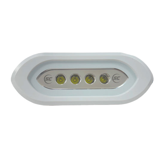 ShadowCaster Flush Mount Spreader Light  White Housing  White SCMSLF4XGWWH