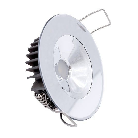 Lumitec Illusion Flush Mount LED Down Light  White  NonDimming  White Housing  MIrrored Housing 117143