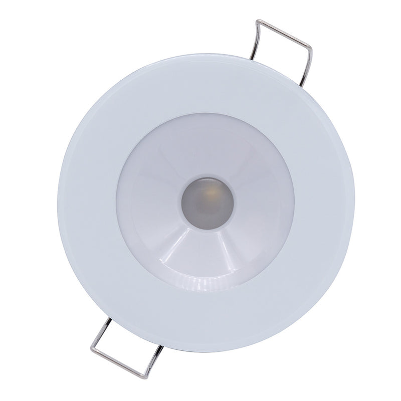 Load image into Gallery viewer, Lumitec Illusion Flush Mount LED Down Light  Warm White  Dimming  White Housing 117129
