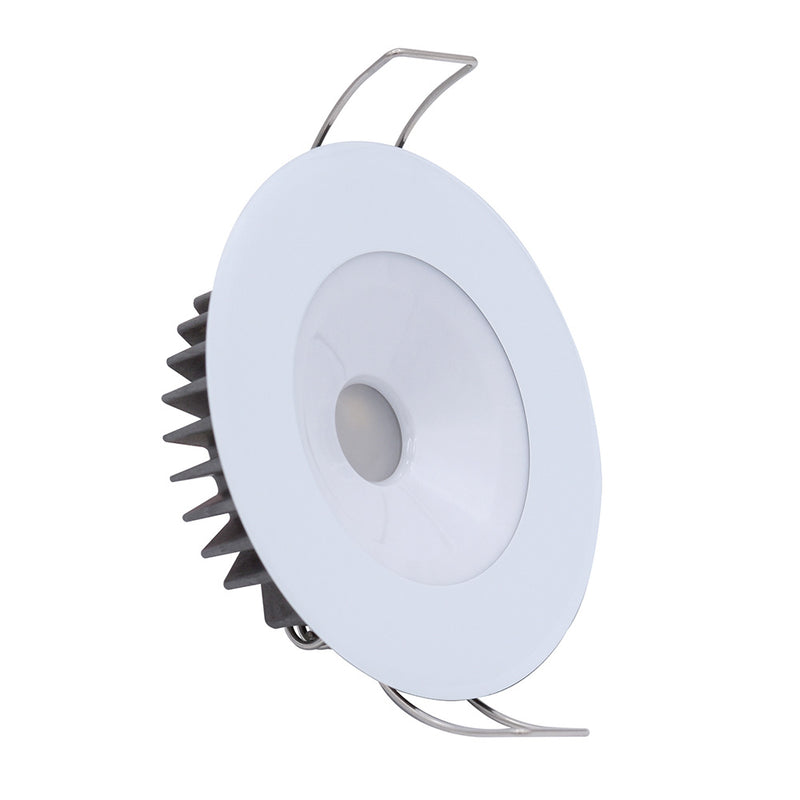 Load image into Gallery viewer, Lumitec Illusion Flush Mount LED Down Light  Warm White  Dimming  White Housing 117129
