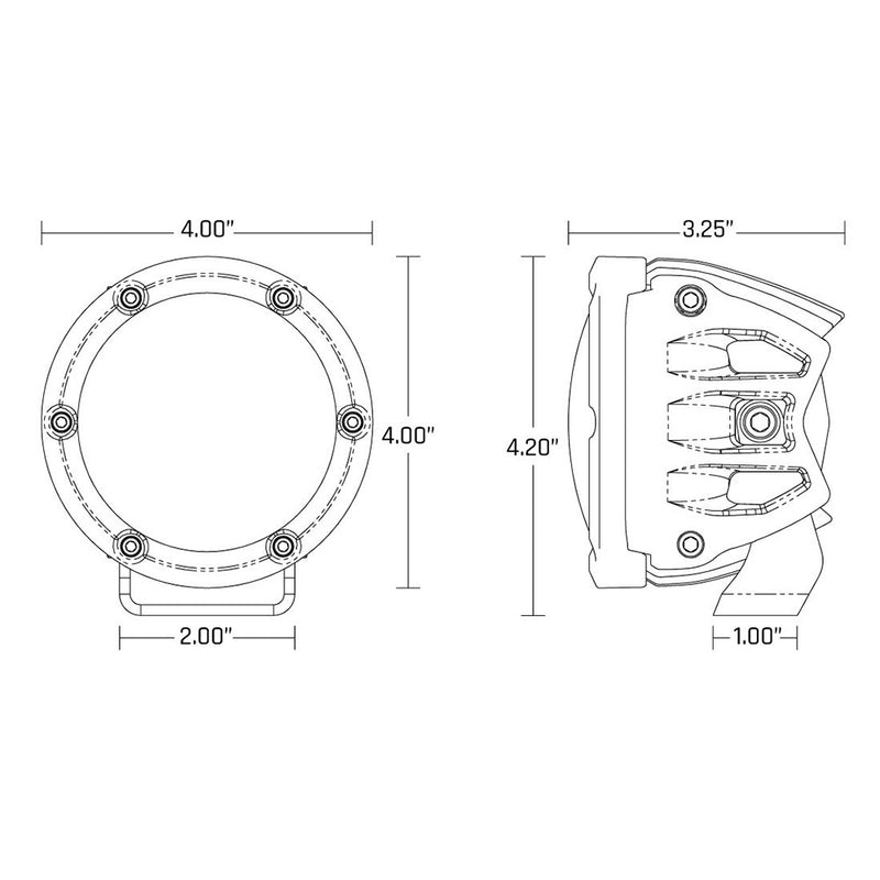 Load image into Gallery viewer, RIGID Industries 360Series 4 LED SAE Fog Beam  White  Set of 2 36120
