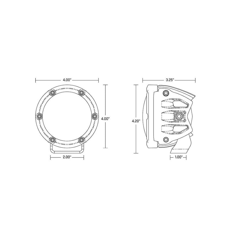 Load image into Gallery viewer, RIGID Industries 360Series RGBW 4 Offroad Lamp Diffused Beam wRGBW Backlight Pods  Set of 2 36400
