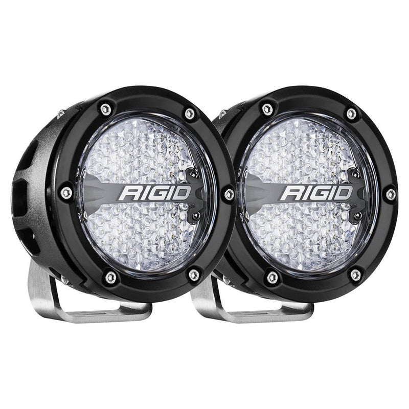 Load image into Gallery viewer, RIGID Industries 360Series RGBW 4 Offroad Lamp Diffused Beam wRGBW Backlight Pods  Set of 2 36400
