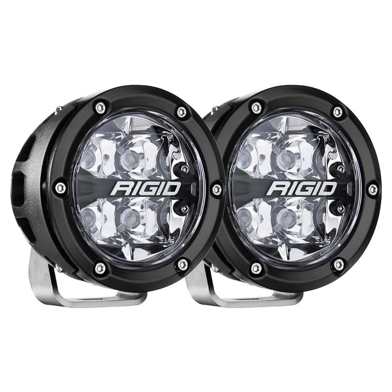 Load image into Gallery viewer, RIGID Industries 360Series RGBW 4 Offroad Spot Beam wRGBW Backlight Pods  Set of 2 36402
