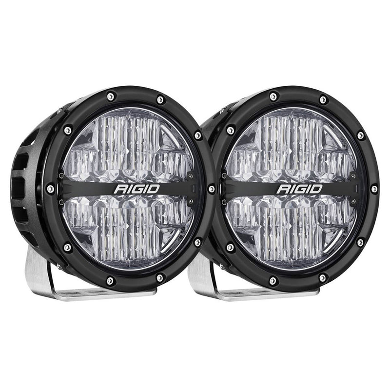 Load image into Gallery viewer, RIGID Industries 360Series RGBW 6 Offroad Lamp Drive Beam wRGBW Backlight Pods  Set of 2 36411
