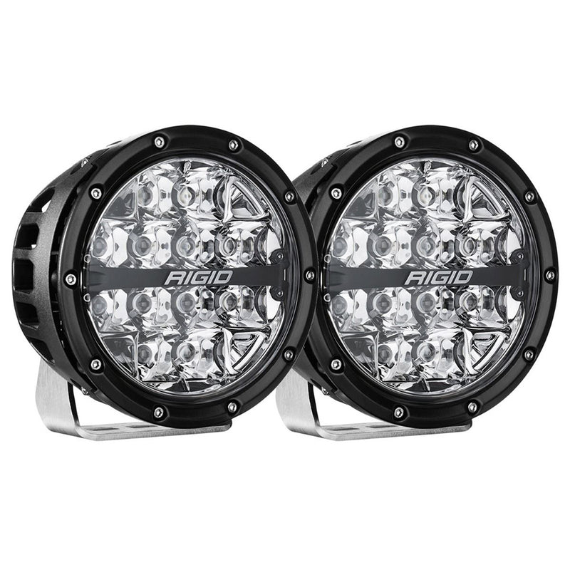 Load image into Gallery viewer, RIGID Industries 360Series RGBW 6 Offroad Lamp Spot Beam wRGBW Backlight Pods  Set of 2 36412
