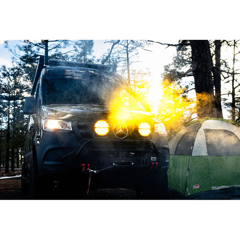Load image into Gallery viewer, RIGID Industries 360Series Amber Pro 9 Offroad Spot Beam wAmber Backlight Pod  Single 36522
