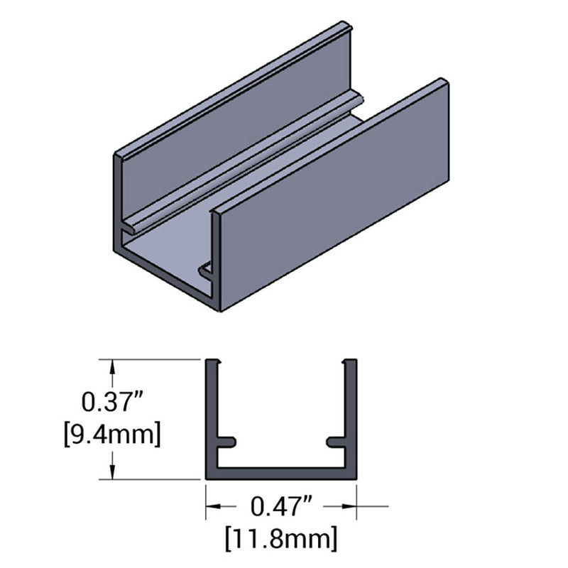 Load image into Gallery viewer, ShadowCaster Marine Mini Neon Track  1 Meter SCMALMINITRACKHDPE1M
