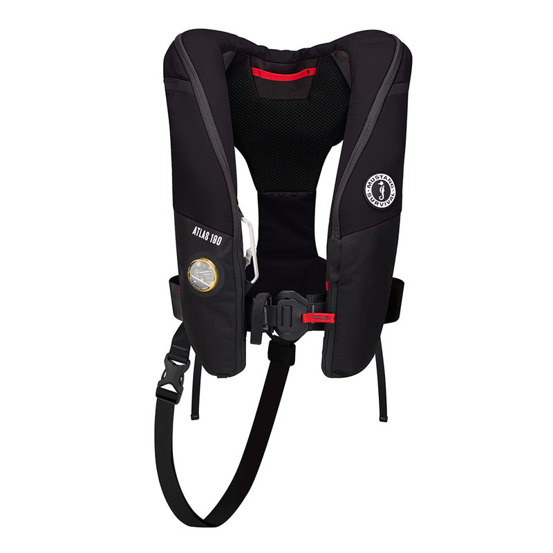 Load image into Gallery viewer, Mustang Atlas 190 DLX Open Ocean Inflatable PFD  Black MD3195E1130
