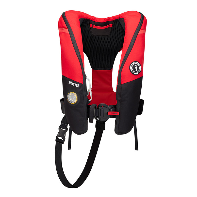 Load image into Gallery viewer, Mustang Atlas 190 DLX Open Ocean Inflatable PFD  RedBlack MD3195E11230
