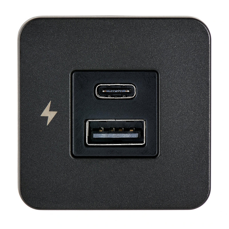 Load image into Gallery viewer, Scanstrut TILE USBAUSBC Interior Charging Socket  1224V  Black Bezel SCTILE10

