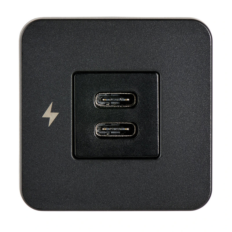 Load image into Gallery viewer, Scanstrut TILE USBC Interior Charging Socket  1224V  Black Bezel SCTILE20
