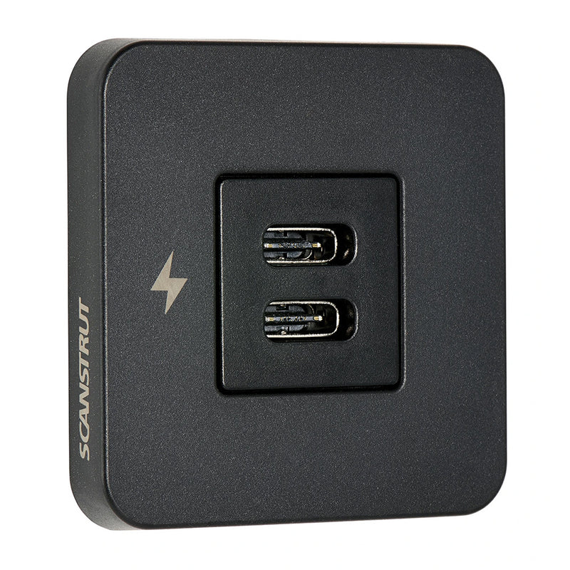 Load image into Gallery viewer, Scanstrut TILE USBC Interior Charging Socket  1224V  Black Bezel SCTILE20
