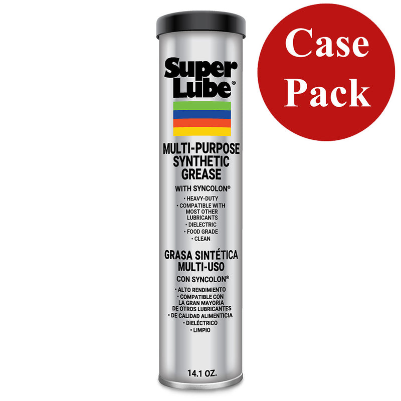Load image into Gallery viewer, Super Lube MultiPurpose Synthetic Grease wSyncolon  141oz Cartridge Case of 12 41150CASE
