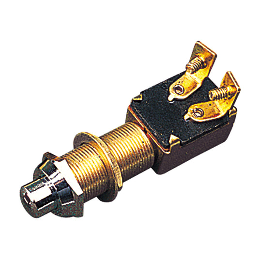 SeaDog Momentary Push Button Switch  Stamped Brass 4204201