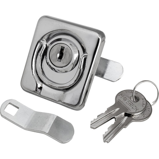 SeaDog Surface Mount Locking Ring Pull  Stamped 304 Stainless SteelDie Cast Zinc Lock 2218311