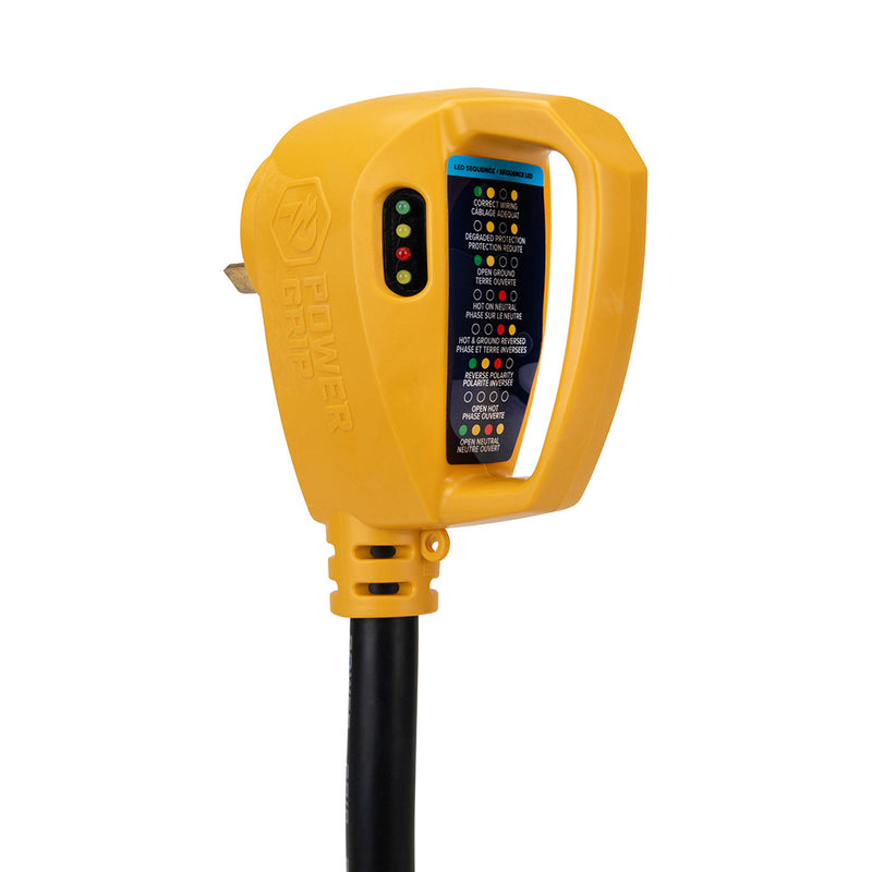 Load image into Gallery viewer, Camco Power Grip RV 18 30Amp Circuit Analyzer Dogbone  Integrated Surge Protection 55460
