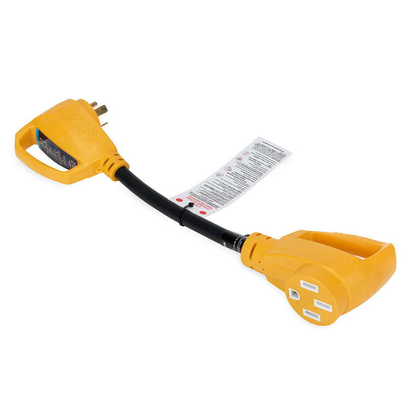 Load image into Gallery viewer, Camco Power Grip RV 18 30Amp Circuit Analyzer Dogbone  Integrated Surge Protection 55460
