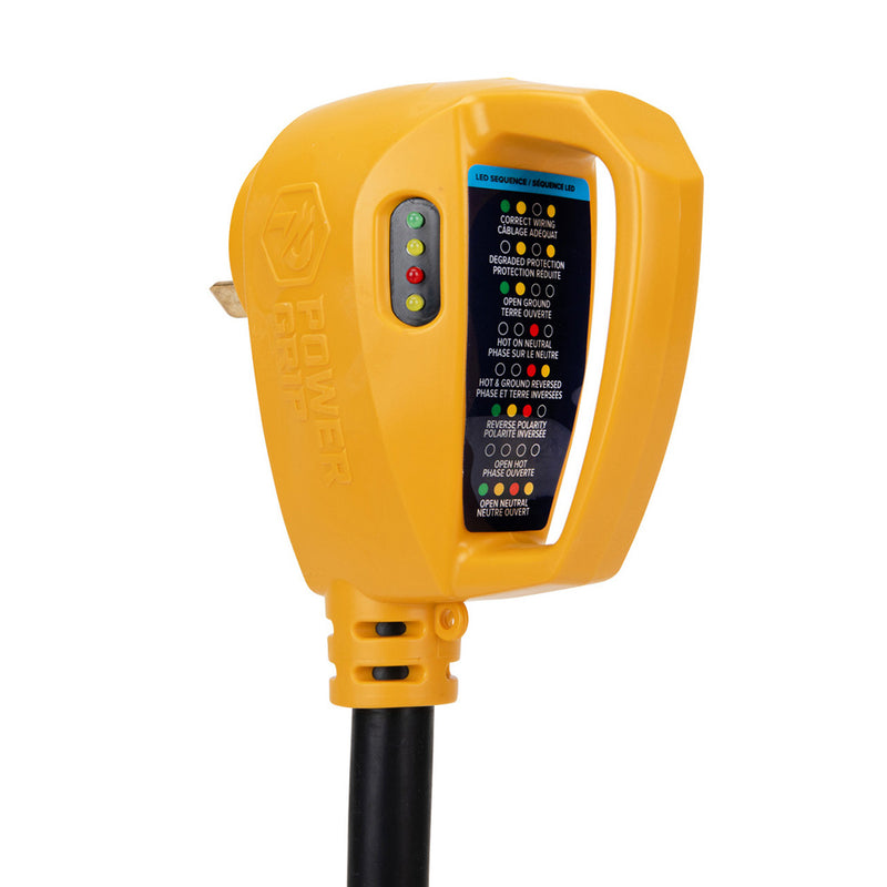 Load image into Gallery viewer, Camco Power Grip RV 12 30Amp Circuit Analyzer Dogbone  Integrated Surge Protection 55461
