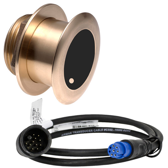 Airmar B175L Bronze 12 Degree ThruHull 1kW fGarmin w8Pin Connector B175C12L8G