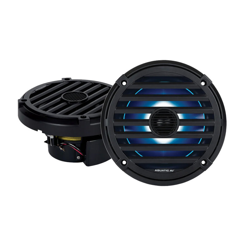 Load image into Gallery viewer, Aquatic AV ELITE 65 RGB Speakers  Black  Pair EL424
