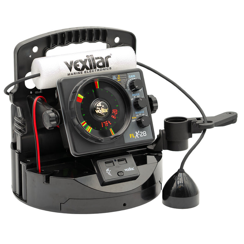 Load image into Gallery viewer, Vexilar FLX28 Pro Pack Elite Fishing System wPro View IceDucer  Vexilar Lithium Battery PPEL28PV
