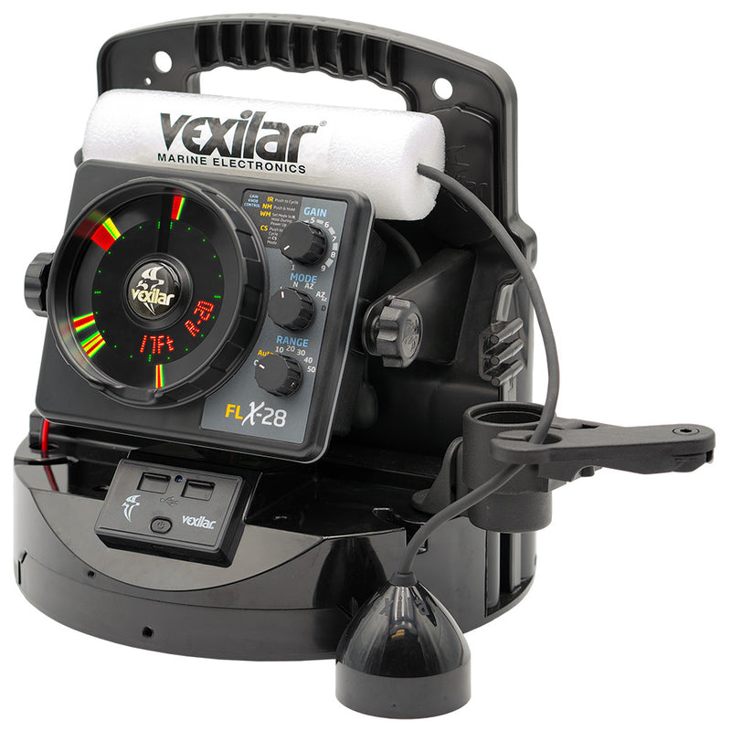 Load image into Gallery viewer, Vexilar FLX28 Pro Pack Elite Fishing System wPro View IceDucer  Vexilar Lithium Battery PPEL28PV
