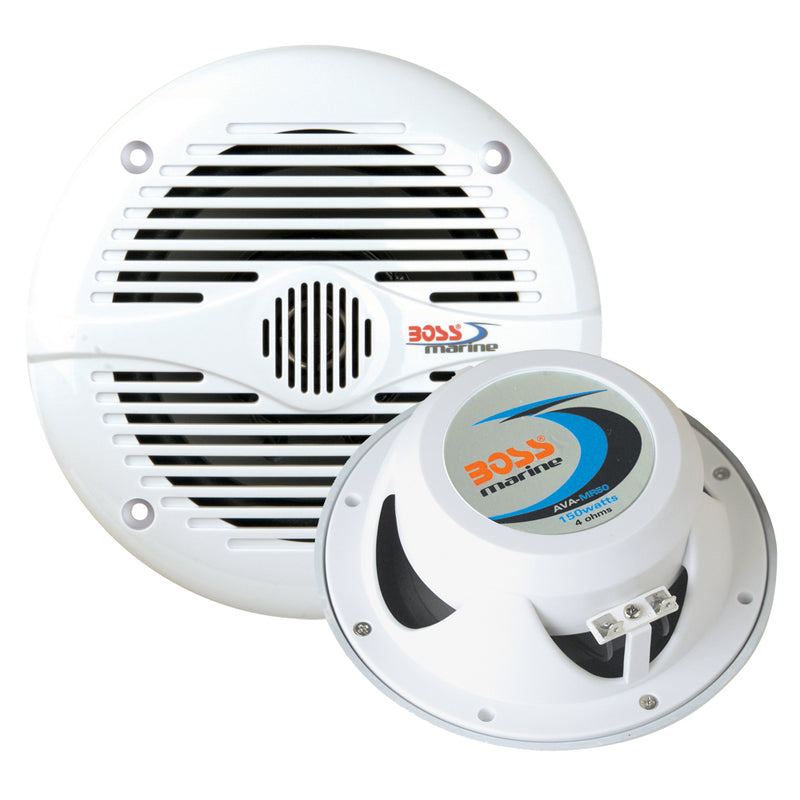 Load image into Gallery viewer, Boss Audio MR60 65 Round Speakers  White  Pair MR60
