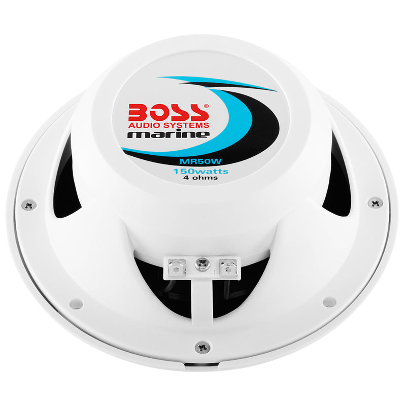 Load image into Gallery viewer, Boss Audio MR50 525 Round Speakers  White  Pair MR50
