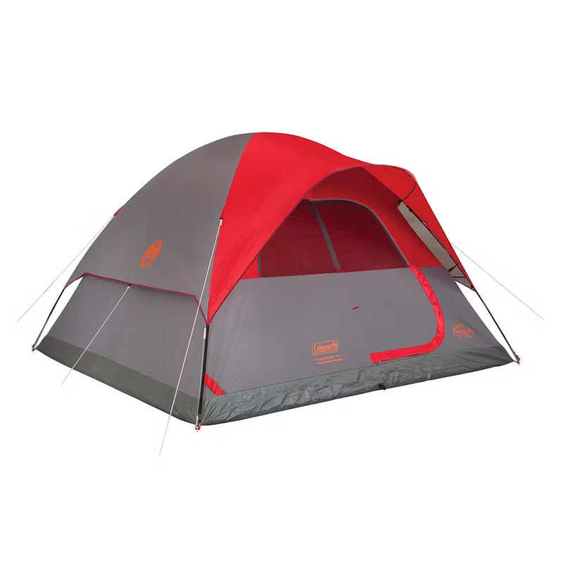 Load image into Gallery viewer, Coleman 6Person Flatwoods II Lightweight Dome Camping Tent  Red 2207385
