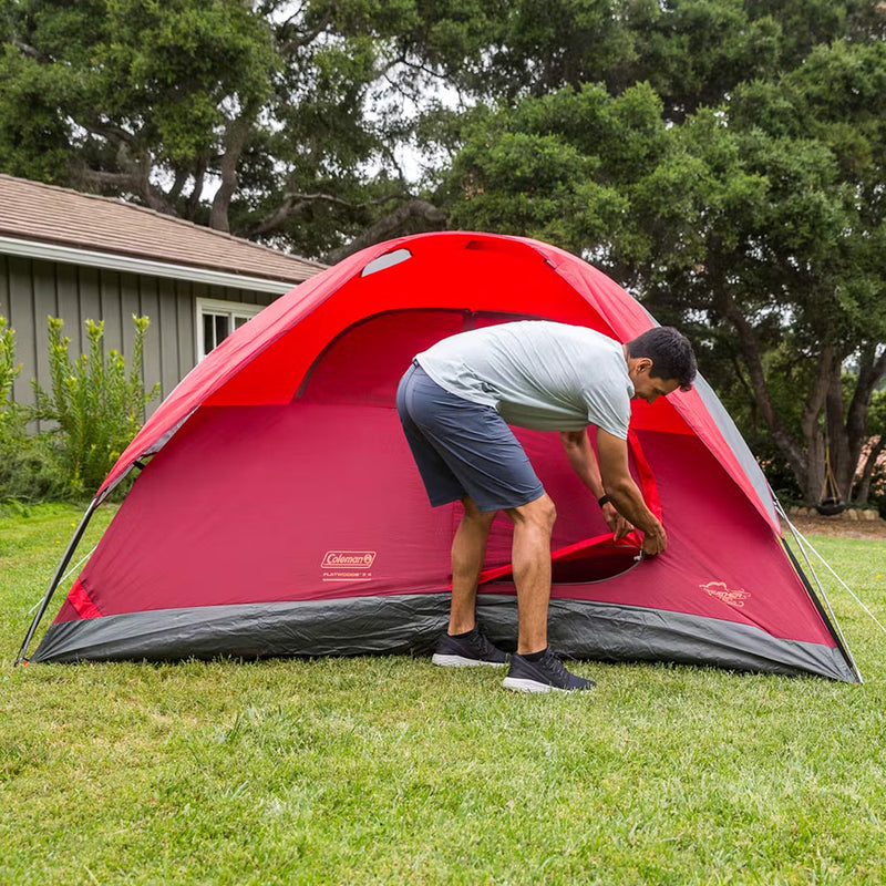 Load image into Gallery viewer, Coleman 6Person Flatwoods II Lightweight Dome Camping Tent  Red 2207385
