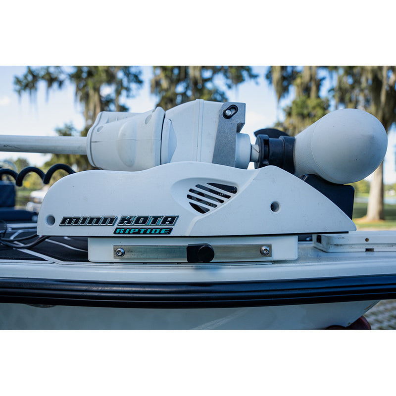Load image into Gallery viewer, Secure Outdoors Elite Lock  Single  Minn Kota QRB  Black SOELSMKBK
