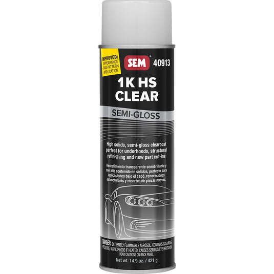 SEM 1K HS Clear  20oz Aerosol Can  SemiGloss Finish 40913