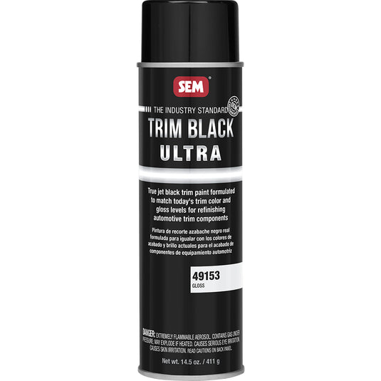 SEM Trim Black Ultra  20oz Aerosol Can  Gloss Finish 49153