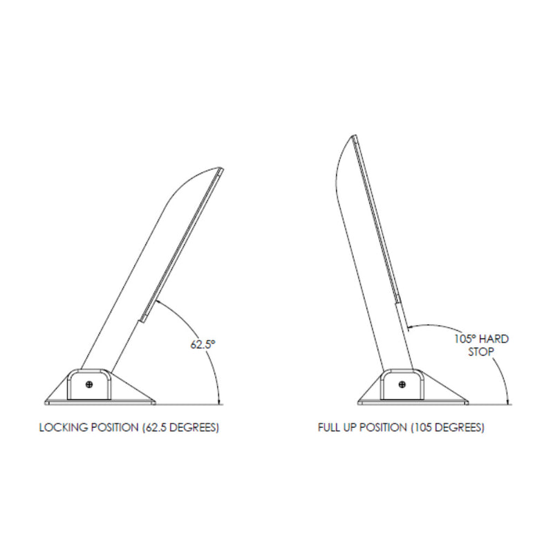 Load image into Gallery viewer, TACO Command Ratchet Hinge  1812  316 Stainless Steel Polished wHard Stop H250048
