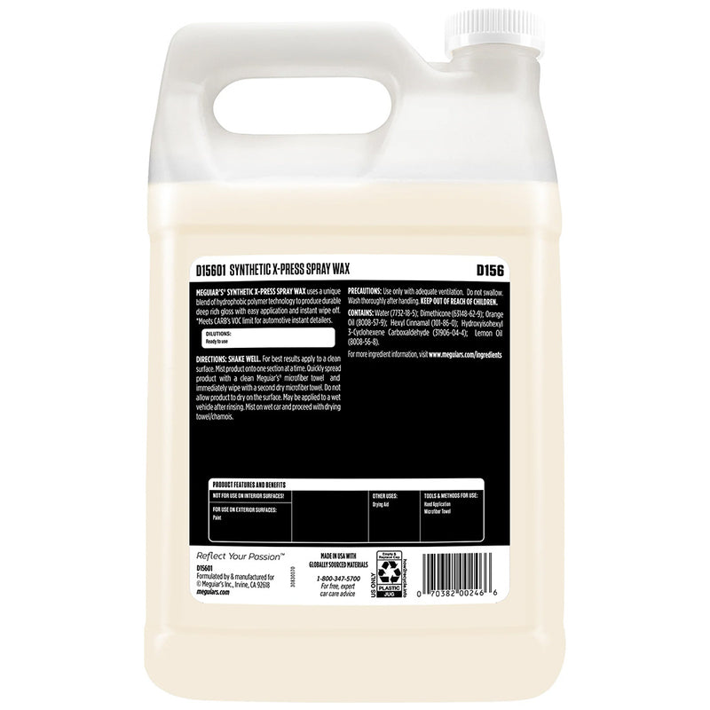Load image into Gallery viewer, Meguiars Synthetic XPress Spray Wax  1 Gallon D15601
