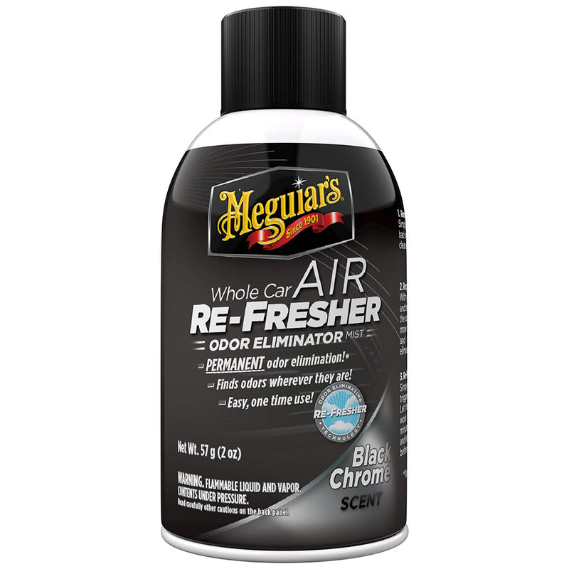 Load image into Gallery viewer, Meguiars Whole Car Air Refresher Odor Eliminator  Black Chrome Scent G181302
