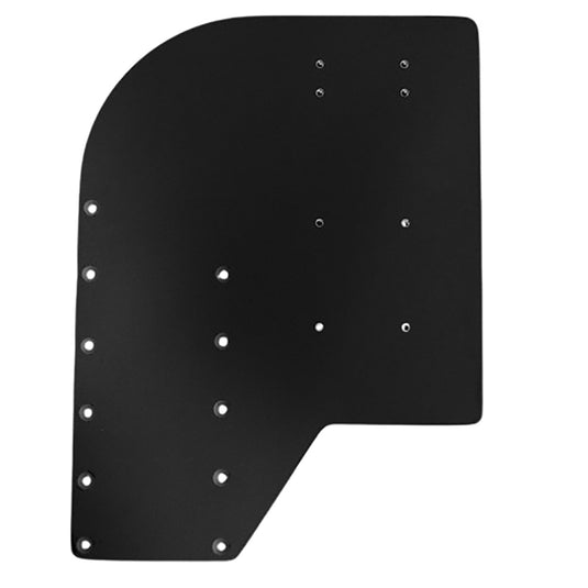 Sea Brackets Small Offset Trolling Motor Plate  Black SEA2306BLK