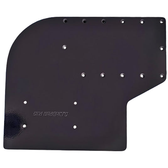 Sea Brackets Large Offset Trolling Motor Plate fGarmin Kraken  Black SEA2308BLK