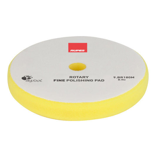 RUPES Rotary Fine Polishing Foam Pad 155160mm  Yellow 9BR180M