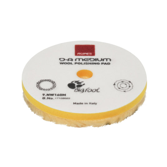 RUPES DA Medium Wool Polishing Pad 80mm  Yellow 9NW80M
