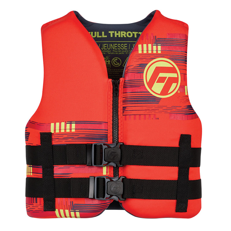 Load image into Gallery viewer, Full Throttle Youth RapidDry Life Jacket  Red 14210010000226
