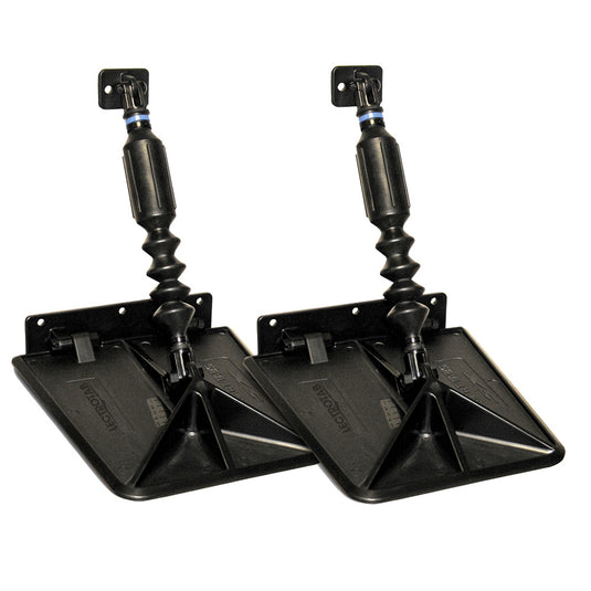 Smart Tab SX Composite Trim Tabs by Lectrotab 95 x 10 f1820 Boat w150  240HP  Black SX951080