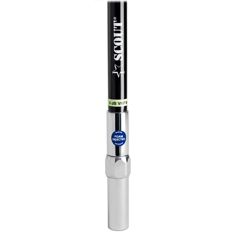 Load image into Gallery viewer, Scout 8 QuickFit Black VHF Antenna w5M Cable  FME Quick 6 Foam Filled 6db Solid Brass  Copper Element PF AN NVHF00042T
