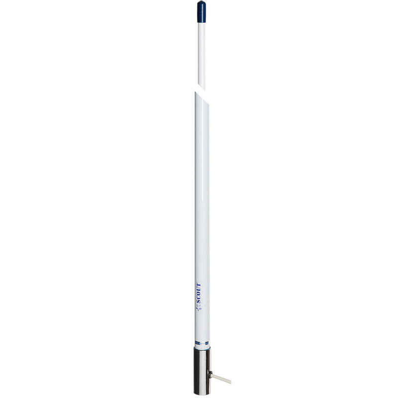 Load image into Gallery viewer, Scout 8 White VHF Antenna 6dB Stainless Steel Ferrule w5M RG58 Coax Includes PL259 KS42 PF AN NVHF00007T
