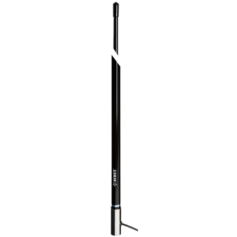 Load image into Gallery viewer, Scout 8 Black VHF Antenna 6dB Stainless Steel Ferrule w5M RG58 Coax Includes PL259 KS42 PF AN NVHF00009T
