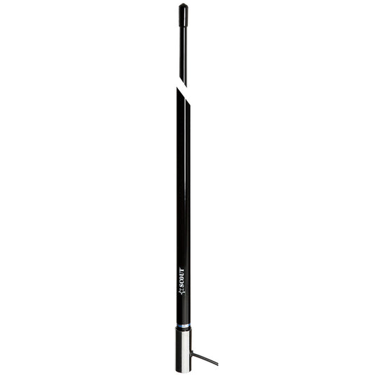 Scout 8 Black VHF Antenna 6dB Stainless Steel Ferrule w5M RG58 Coax Includes PL259 KS42 PF AN NVHF00009T