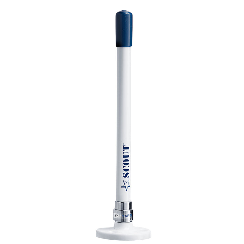 Load image into Gallery viewer, Scout 9 Stubby White VHF Antenna wQuick Mount Includes 5M RG58 Mount  Integrated Connector KS10 PF AN NVHF00025
